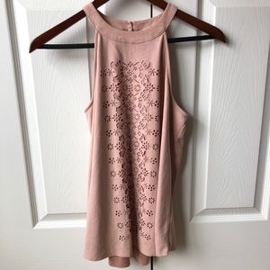 BLUSH SUEDE TANK
